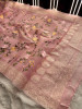 Semi Pure Silk Resham Embroidery Work Saree With Designer Embroidery Pallu