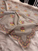 Semi Pure Silk Resham Embroidery Work Saree With Designer Embroidery Pallu