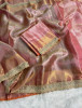 Sai Pallavi Mam Inspired Premium Banarasi Tissue Silk Saree with Designer Border