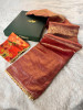 Premium Banarasi Tissue Silk Saree with Hand Crush Pattern