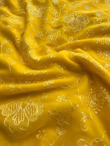 Never Seen Before Chiffon Chikankari Saree