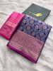 Banarasi Silk Zari Jaal Meenakari Weaving Saree With Swarovski Crystal Work