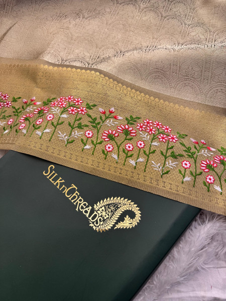 Shobhita Mam Premium Kanjivaram Tissue Silk Saree With Resham Embroidery