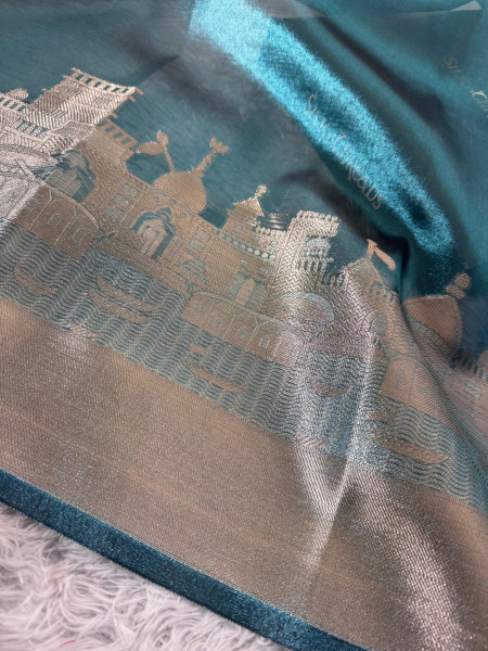 Ganga Ghat Premium Tissue Silk Saree