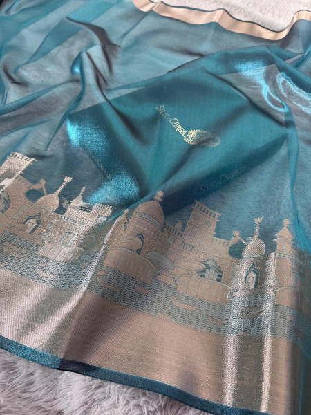 Ganga Ghat Premium Tissue Silk Saree