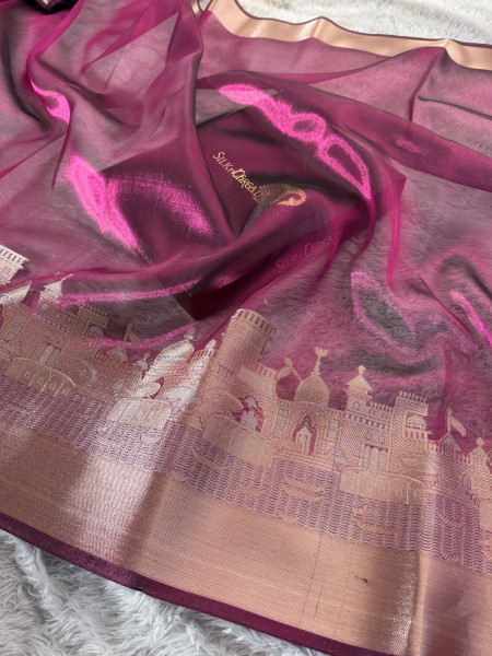 Ganga Ghat Premium Tissue Silk Saree