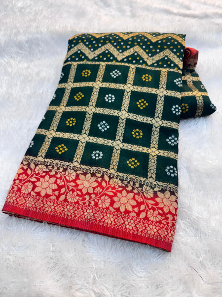 Premium Banarasi Viscose Chiffon Silk Saree