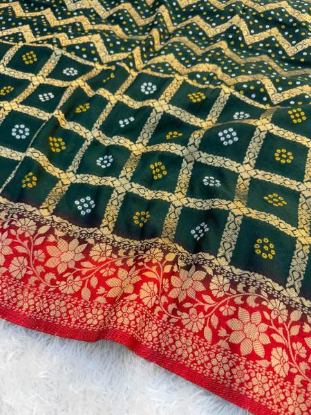Premium Banarasi Viscose Chiffon Silk Saree