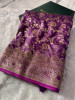 Premium Banarasi Satin Silk with a Swarovski Crystal Work