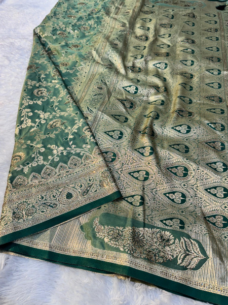 Premium Banarasi Satin Silk with a Swarovski Crystal Work