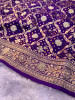 Pure Viscose Silk Banarasi Zardozi Handwork Work Bandhani Saree