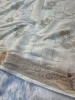 Chinnon Silk Hand Zardozi Resham Embroidery Work Saree