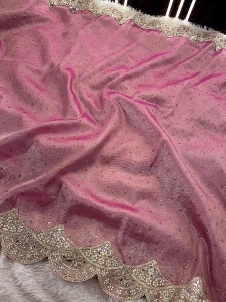 Never Seen Before Premium Tissue Silk Saree with Designer Border
