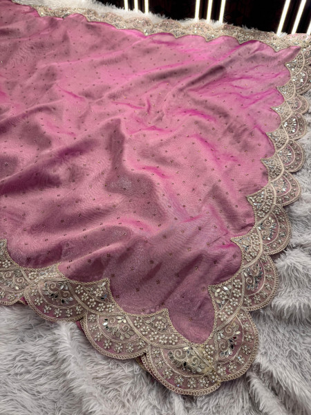 Never Seen Before Premium Tissue Silk Saree with Designer Border