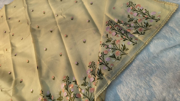 Banarasi Silk Saree With Zari and Meenakari Work