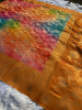 Banarasi Silk Saree With Digital Print Pattern and Swarovski Crystal Work