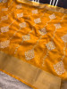 Organza Silk Chikankari Embroidery  Saree