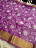 Organza Silk Chikankari Embroidery Saree