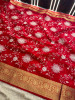 Organza Silk Chikankari Embroidery Saree