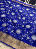 Organza Silk Chikankari Embroidery Saree