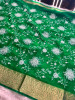 Organza Silk Chikankari Embroidery Saree