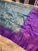 Premium Banarasi Softy Silk Saree with Swarovski Crystal Work and Tassels