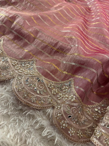 Never Seen Before Premium Tissue Silk Saree with Designer Border