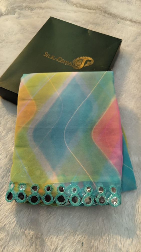 Image of Banarasi Silk Saree With Zari and Meenakari Work
