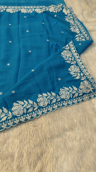 Banarasi Silk Saree With Zari and Meenakari Work