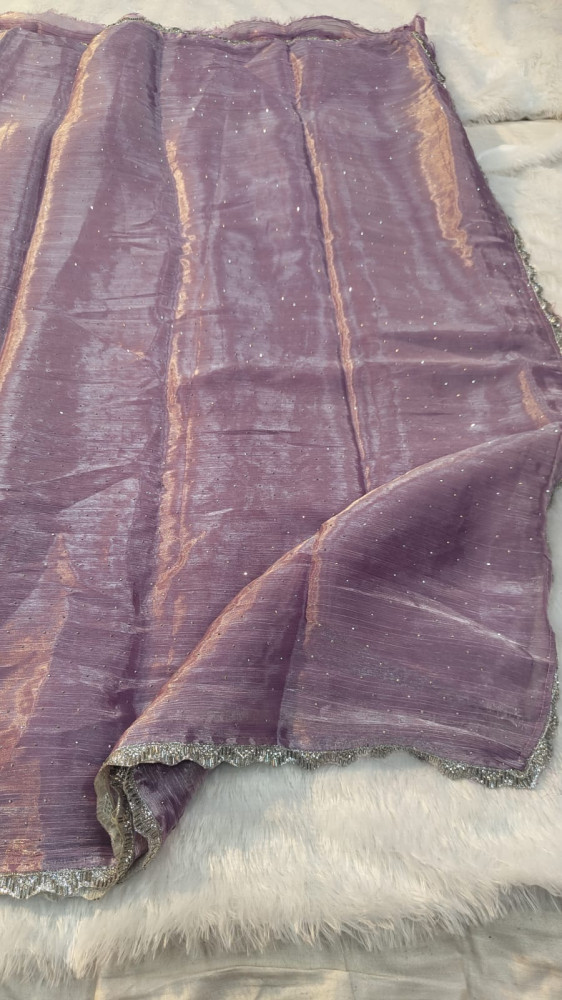 Image of Banarasi Silk Saree With Zari and Meenakari Work