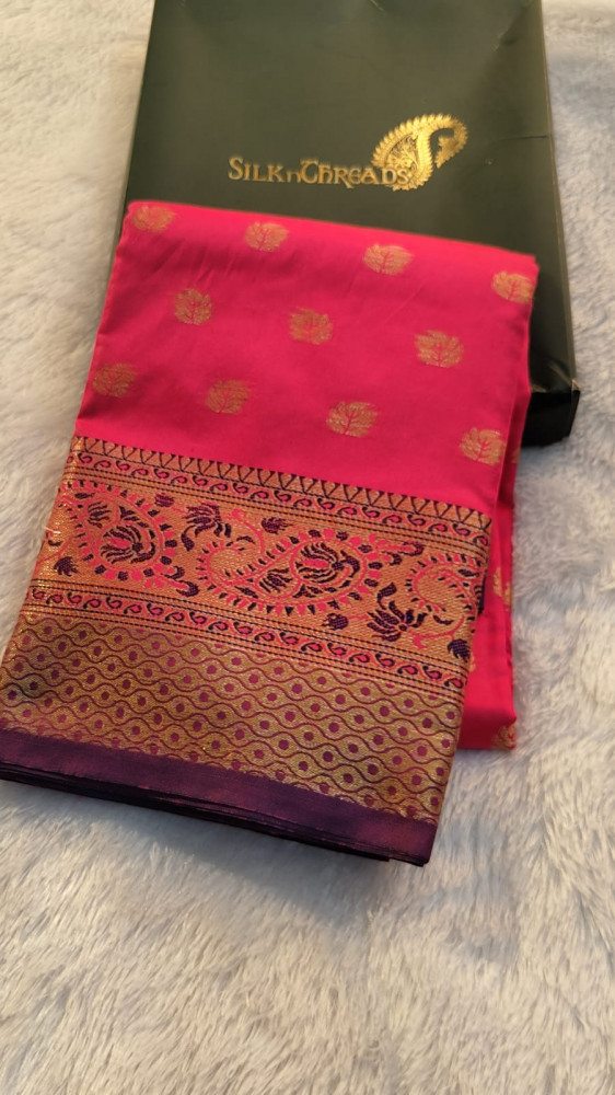 Image of Fancy Meenakari Woven Saree
