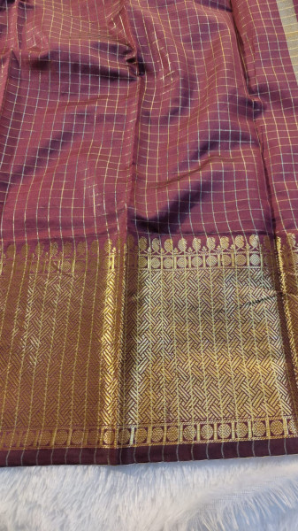 Banarasi Silk Zari Checks Saree