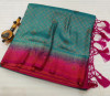 Premium Banarasi Softy Silk Saree with Swarovski Crystal Work and Tassels