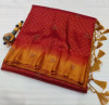 Premium Banarasi Softy Silk Saree with Swarovski Crystal Work and Tassels