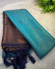 Premium Banarasi Softy Silk Saree with Swarovski Crystal Work and Tassels
