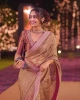 Banarasi Zari Tissue Crush Saree With Sequence Designer Lace