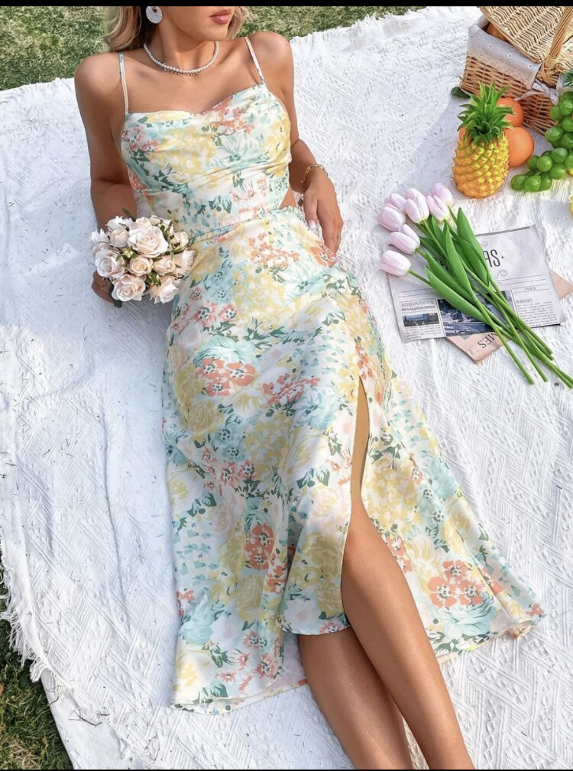Clothes\u0026You Allover Floral Print Tie 