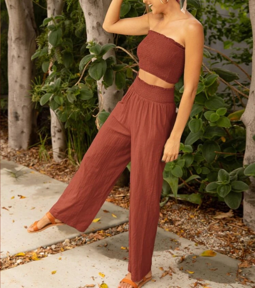 Clothes\u0026You Shirred Crop Tube Top 