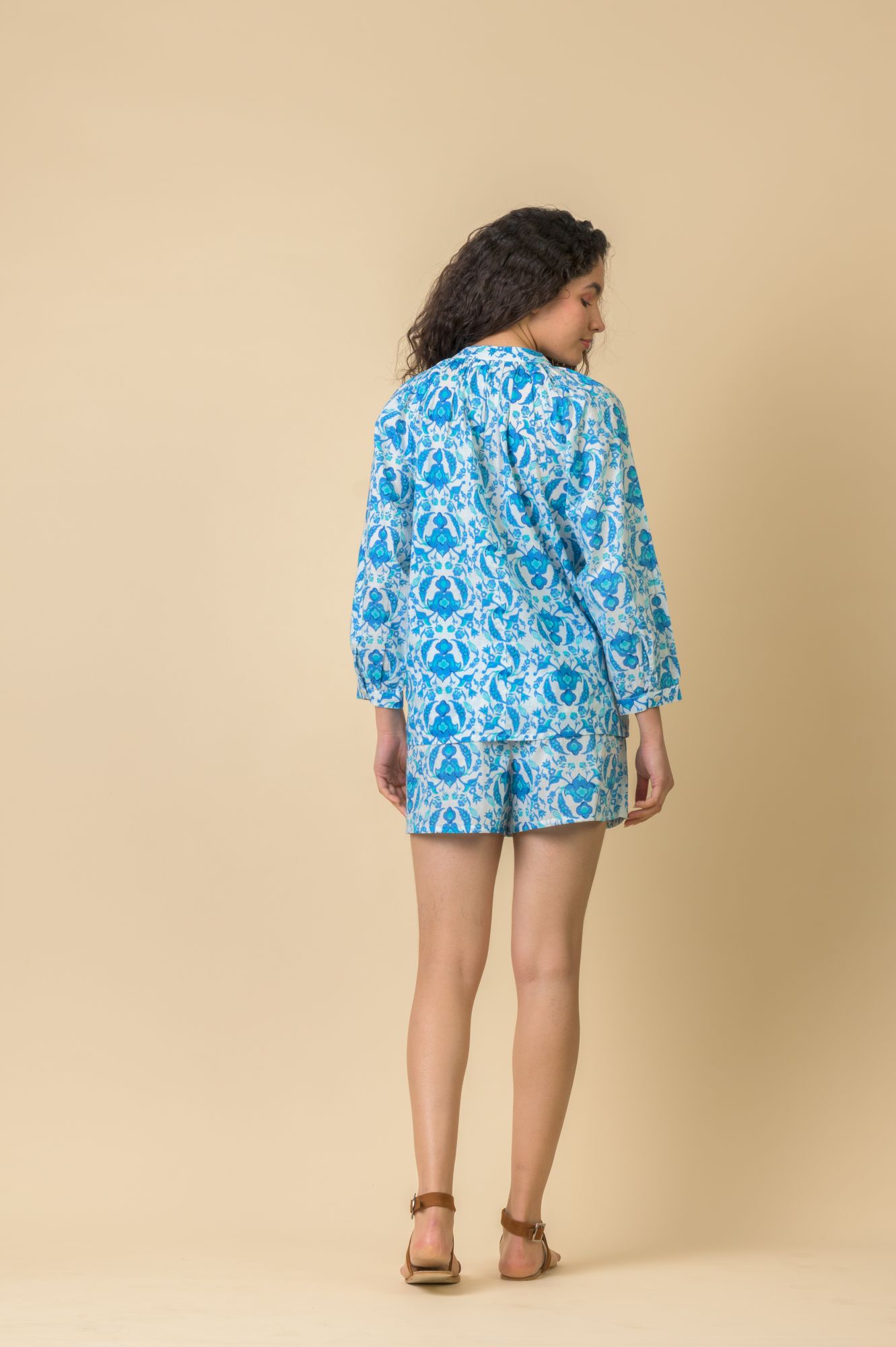 Cosmo Co-ord Set Crescent Aqua