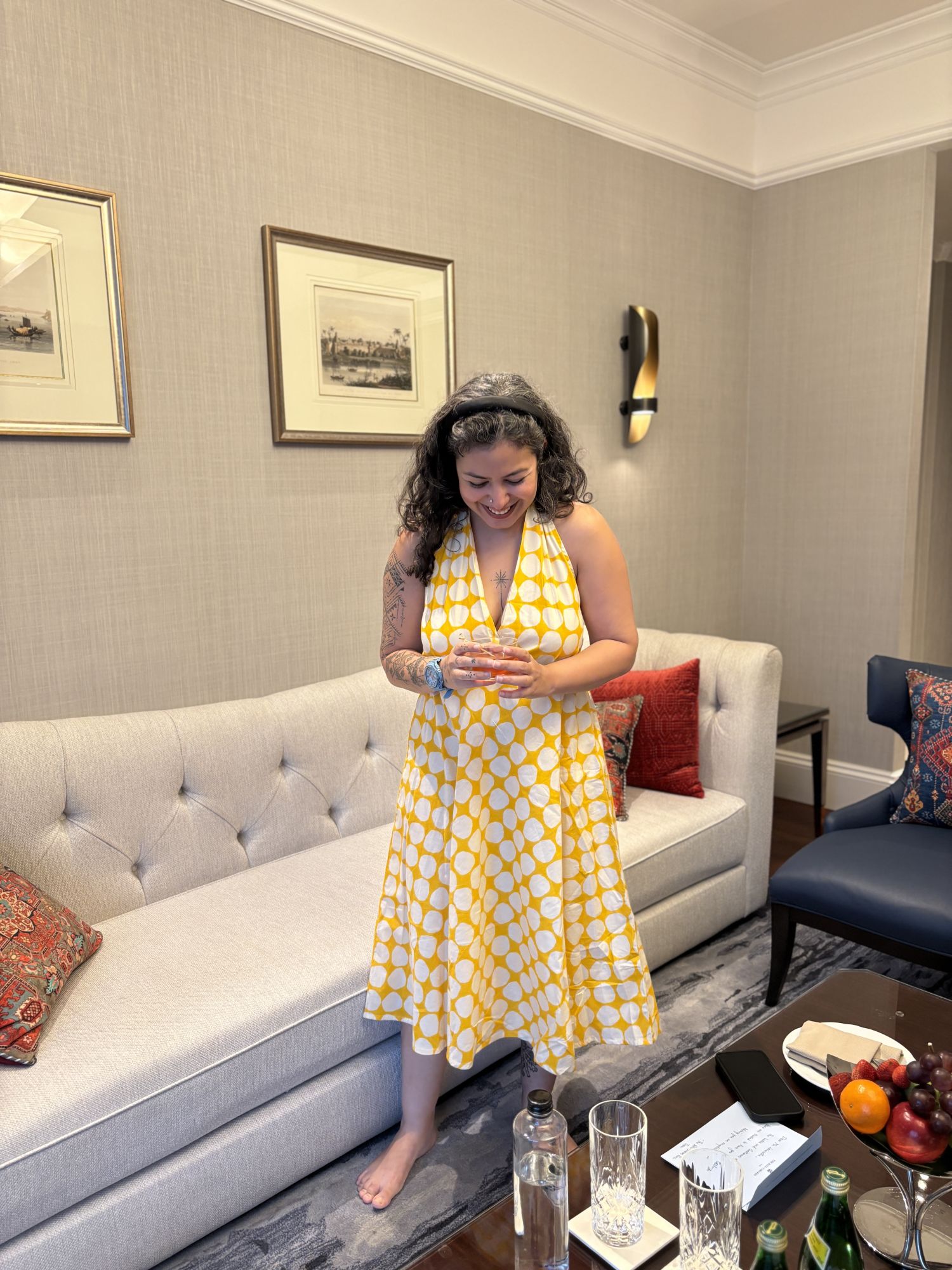 Leticia Dress Popole Yellow