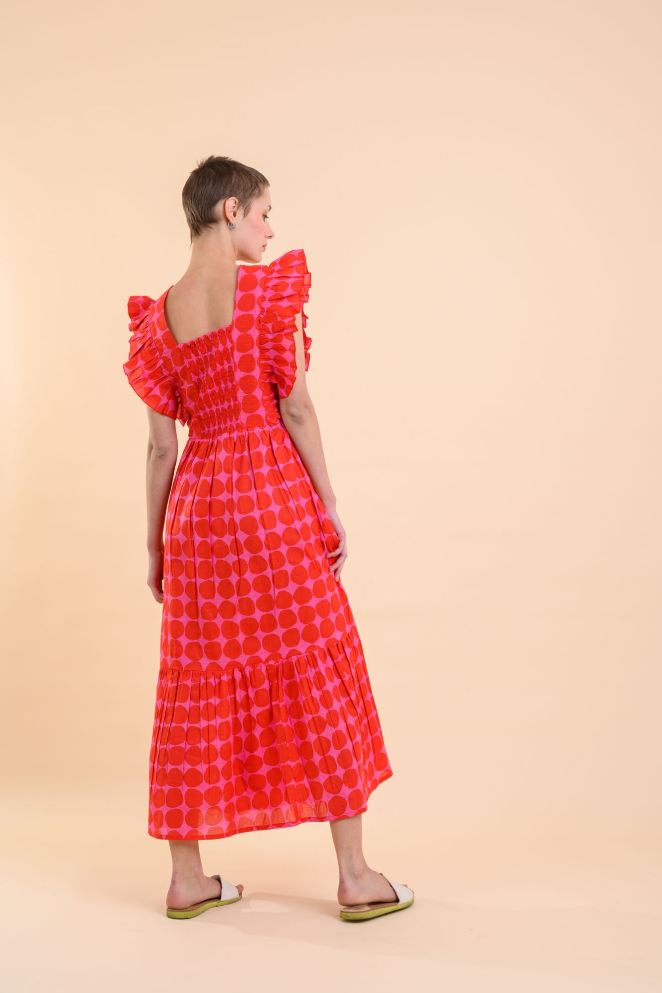 Isadora Dress Popole Pink Red