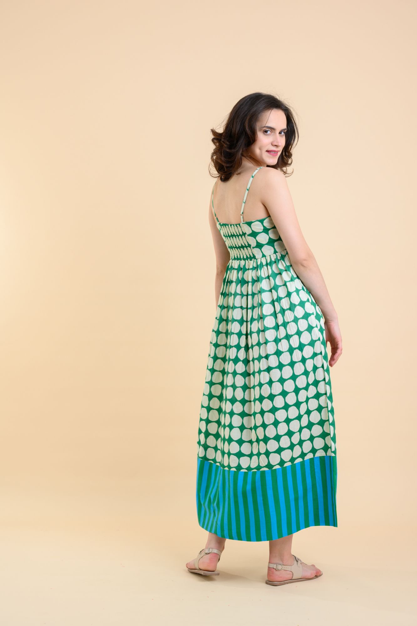 Juniper Dress Popole Green