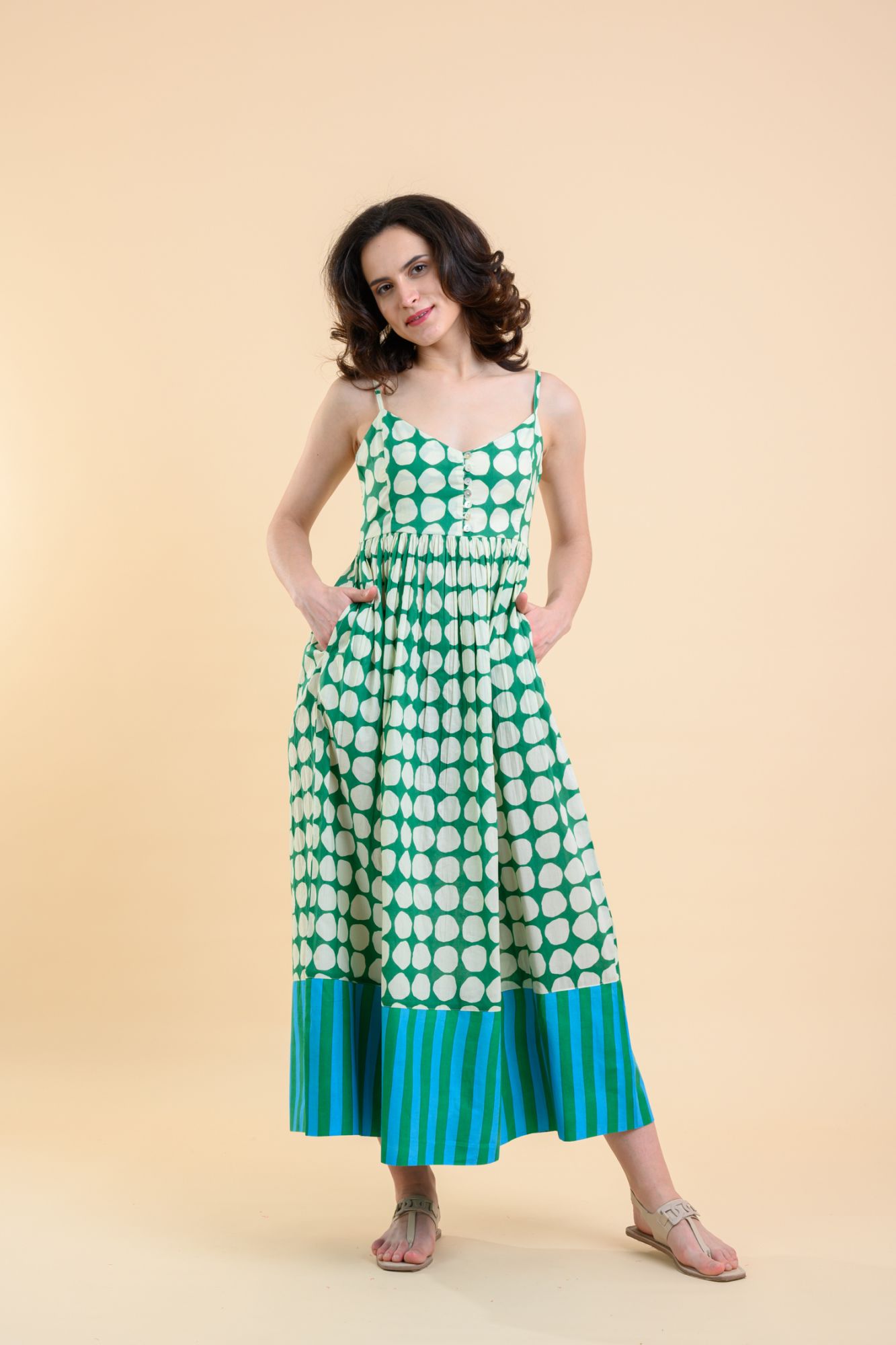 Juniper Dress Popole Green