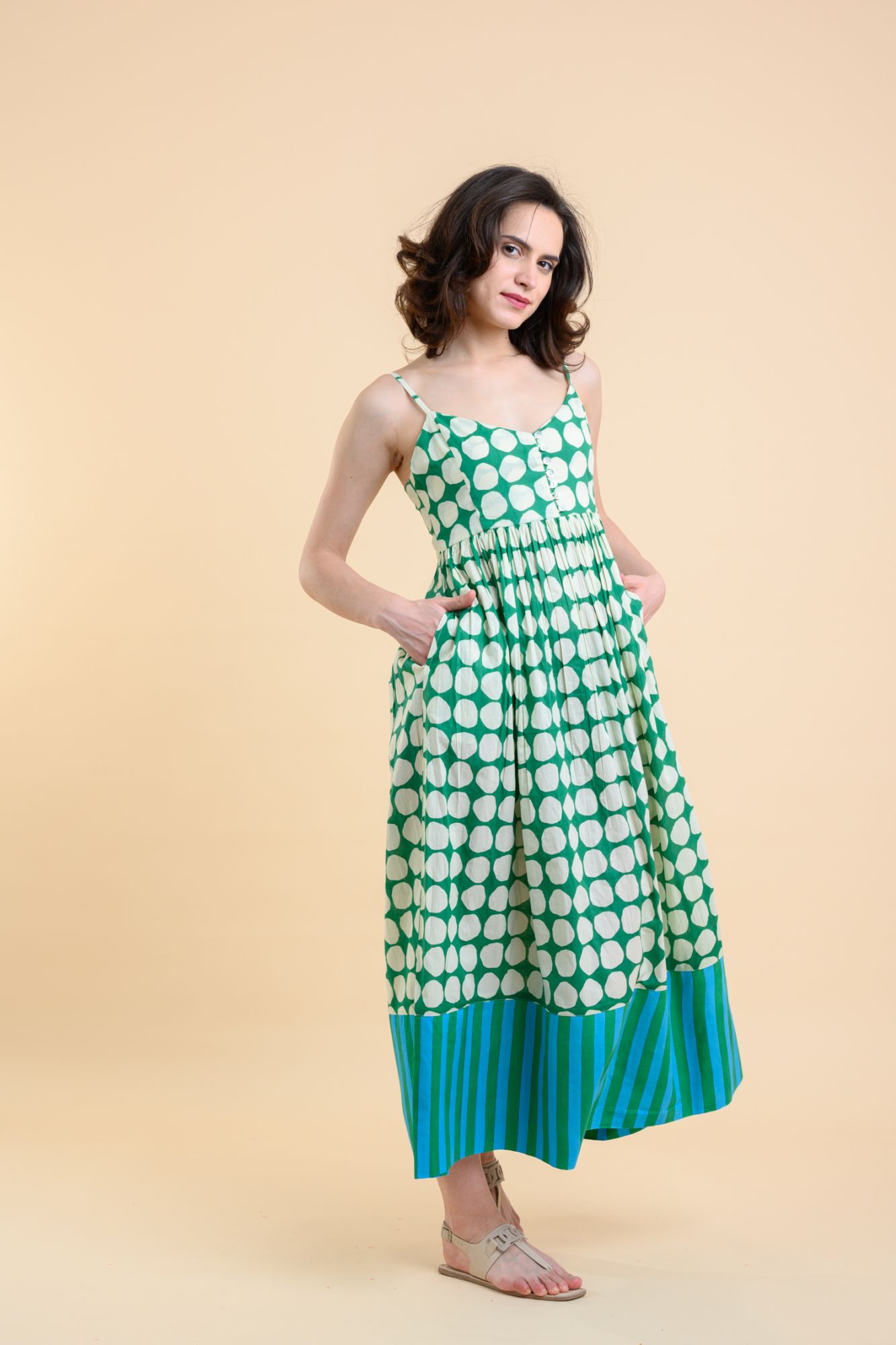 Juniper Dress Popole Green