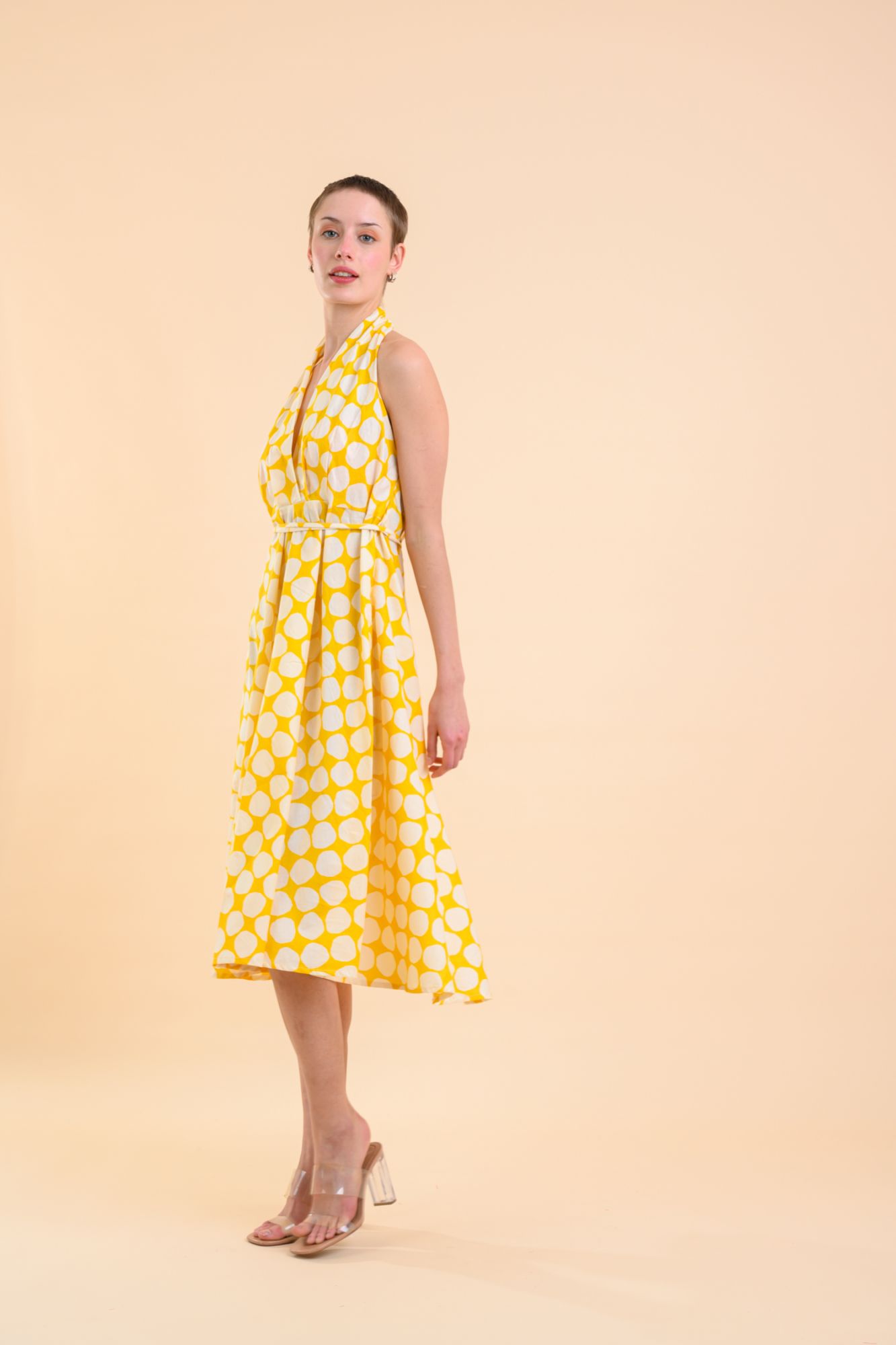 Leticia Dress Popole Yellow