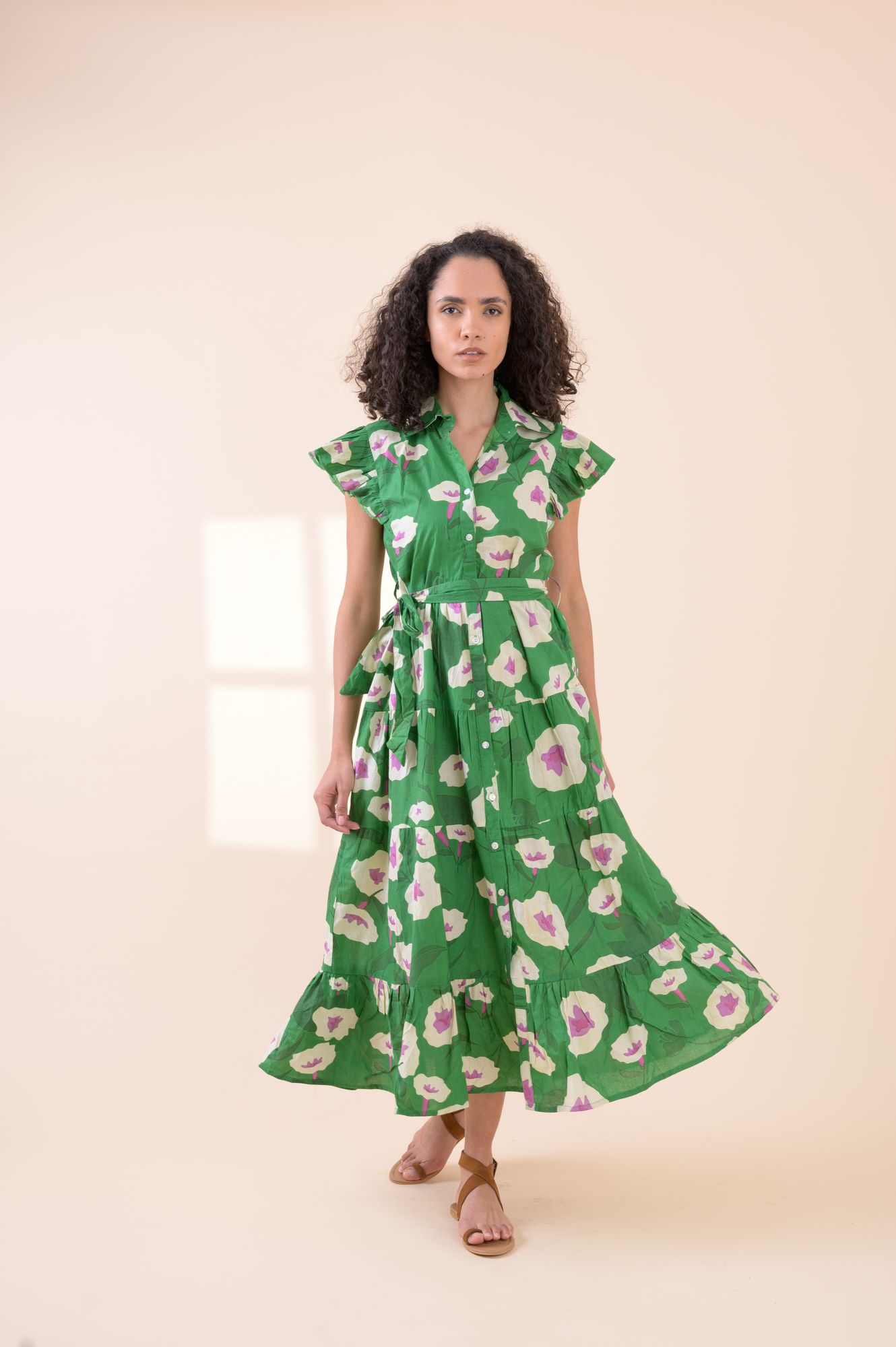 Longbeach Dress Fluer Green