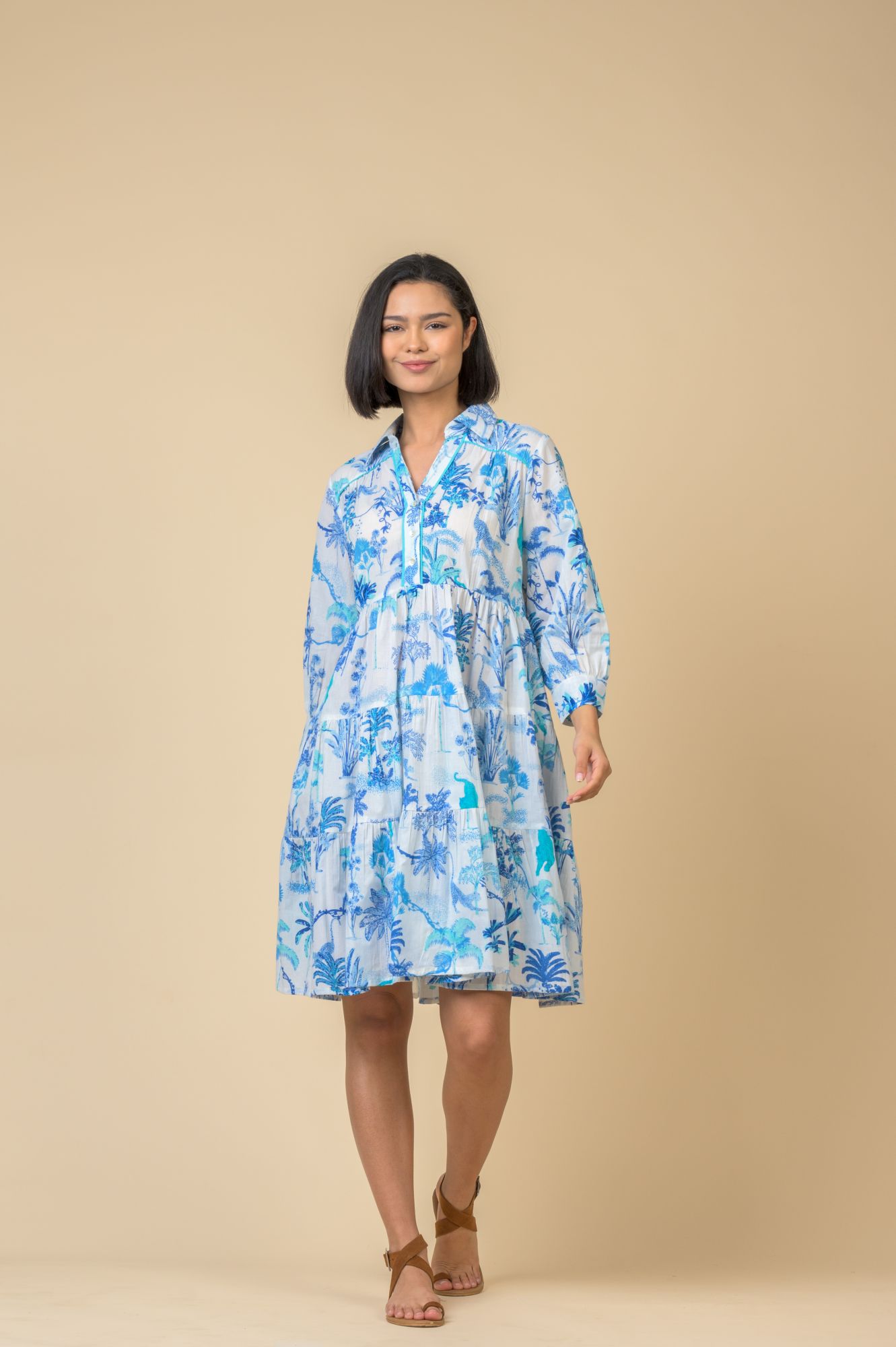 Sapphire Dress Toile Blue