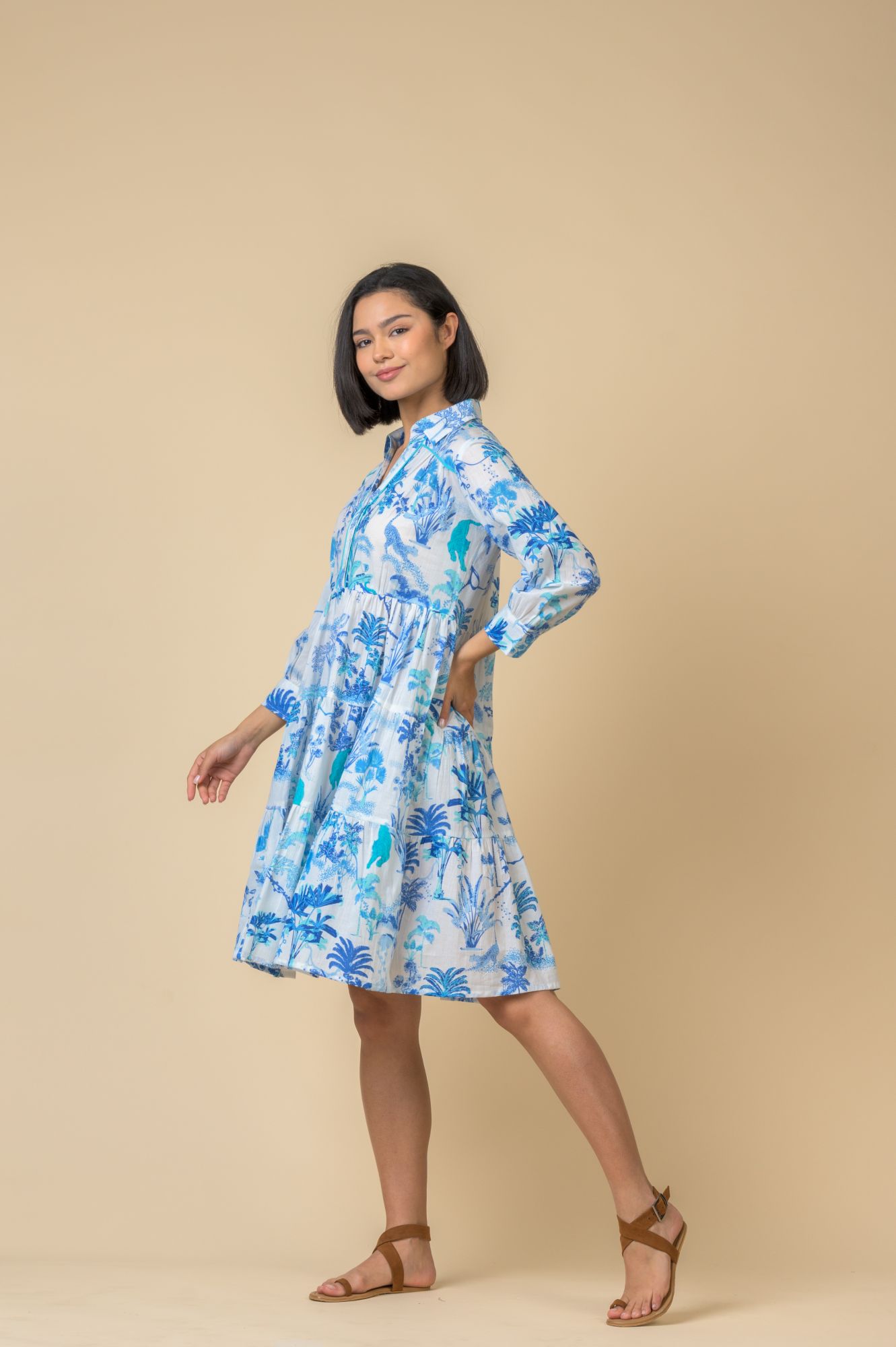 Sapphire Dress Toile Blue