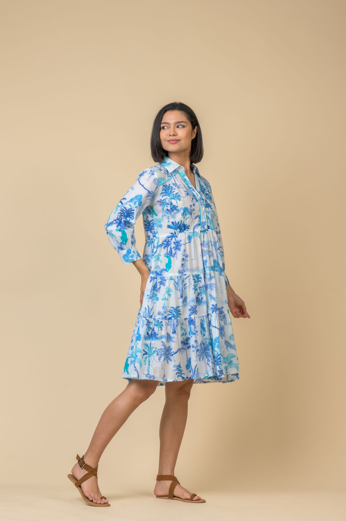 Sapphire Dress Toile Blue