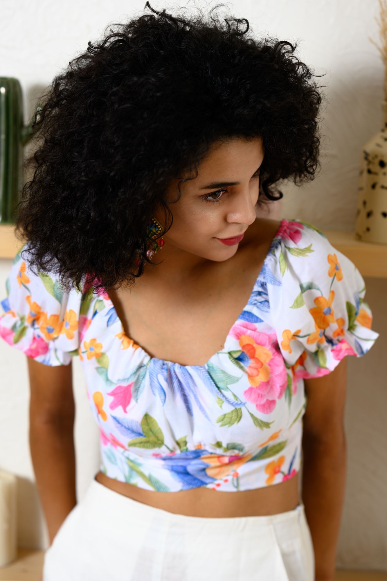 Titli Top Ikigai White